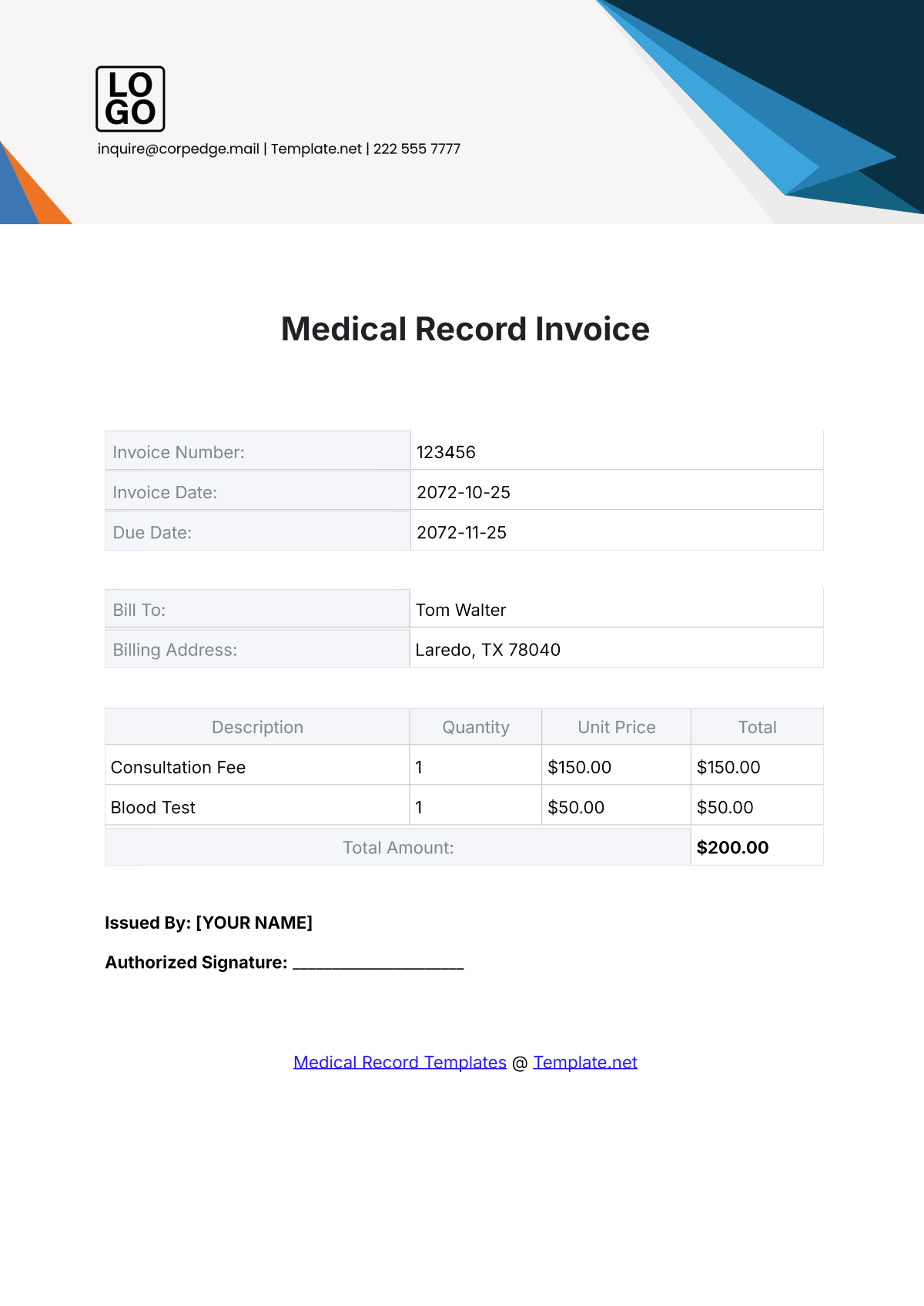 Free Medical Record Templates To Edit Online Free Medical Record Templates To Edit Online
