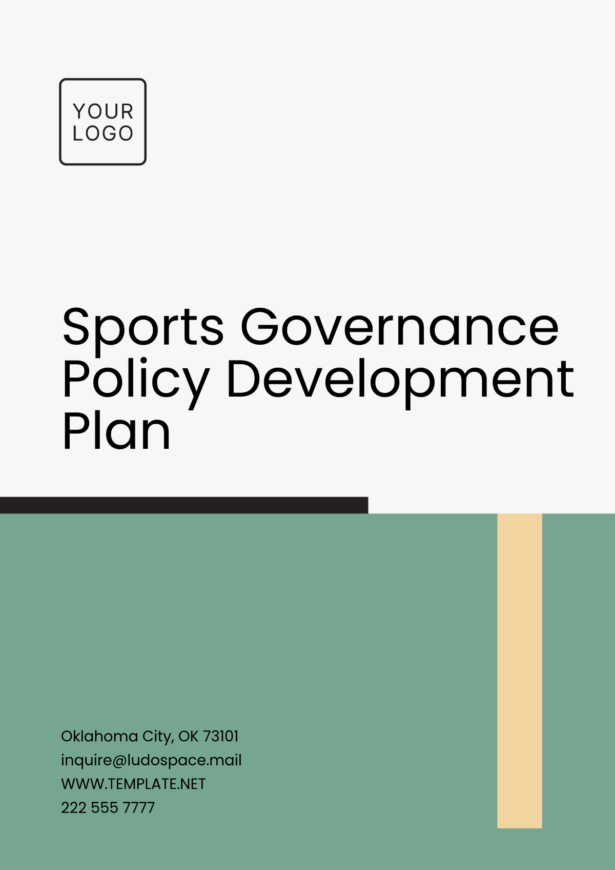 Sports Governance Policy Development Plan Template - Edit Online & Download