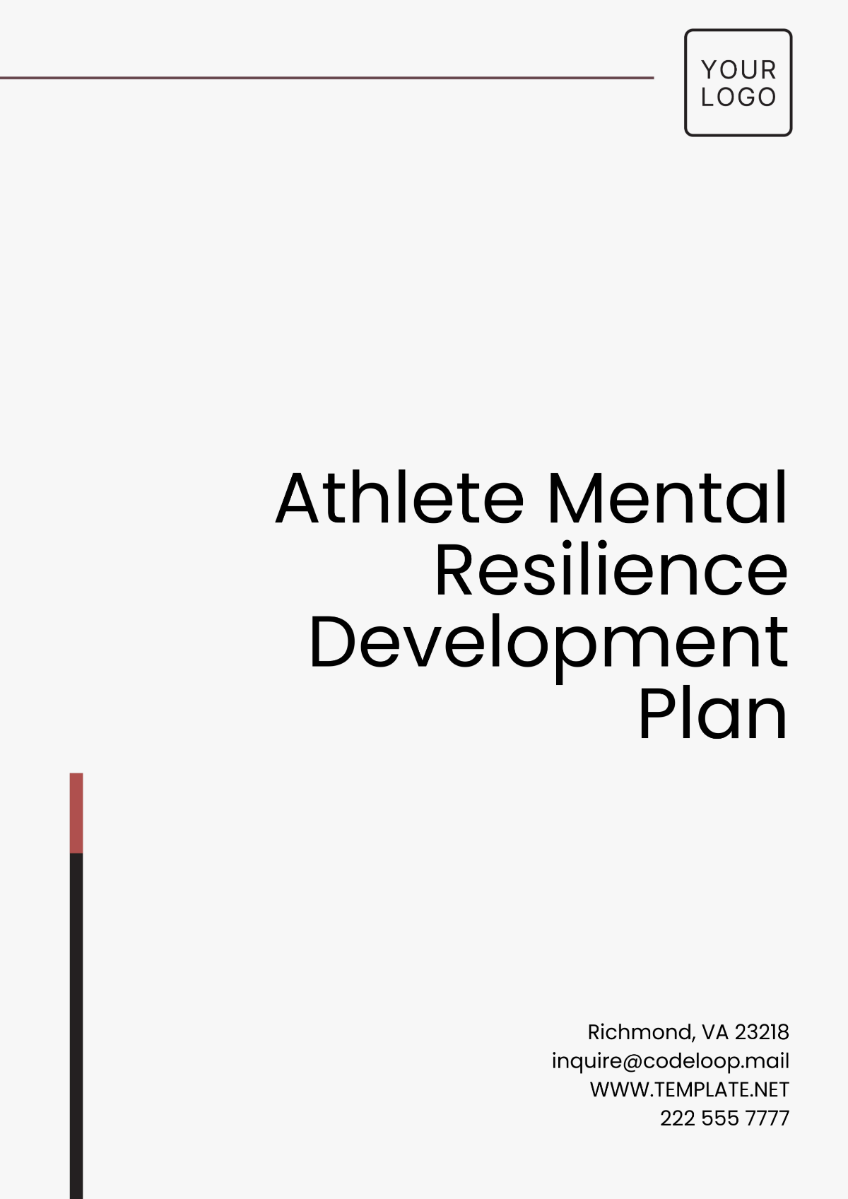 Athlete Mental Resilience Development Plan Template - Edit Online & Download