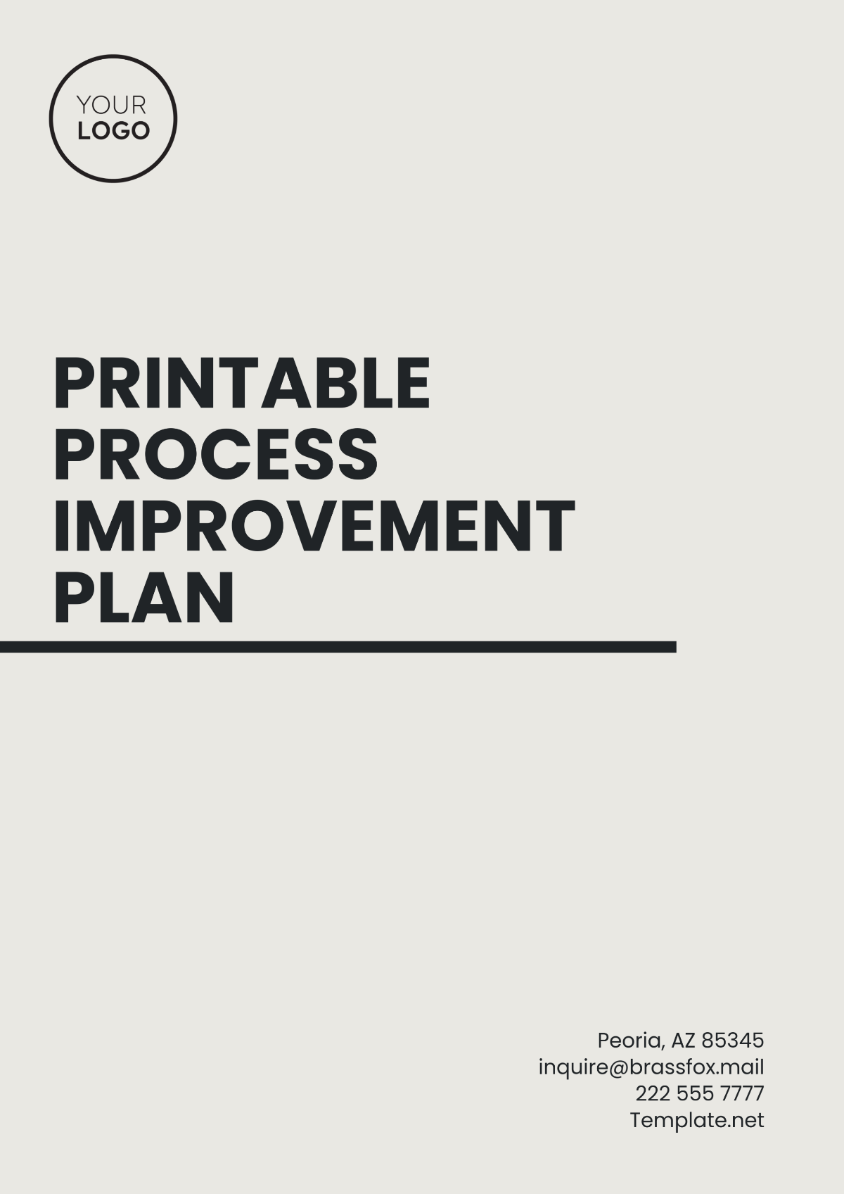 Free Process Improvement Plan Templates Editable And Printable Free Process Improvement Plan Templates Editable And Printable