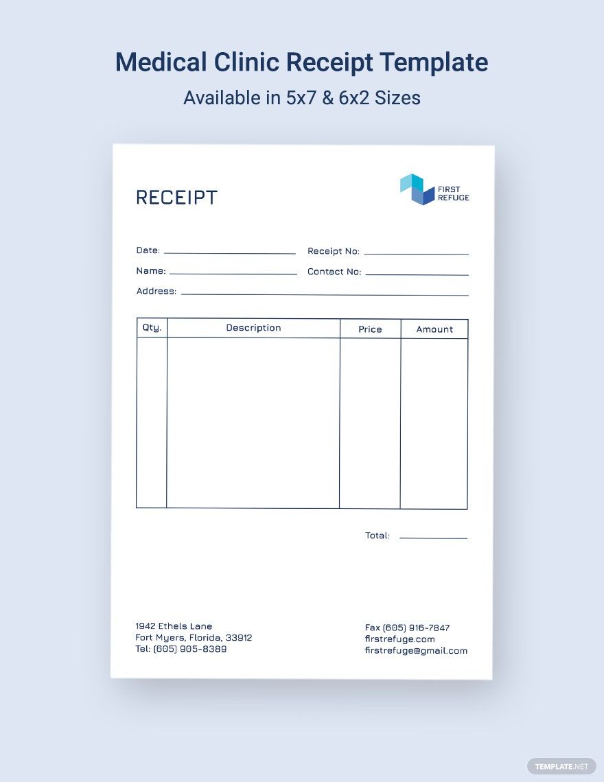 Free Medical Receipt Template Download In Word Google Docs Excel Google Sheets Apple Pages