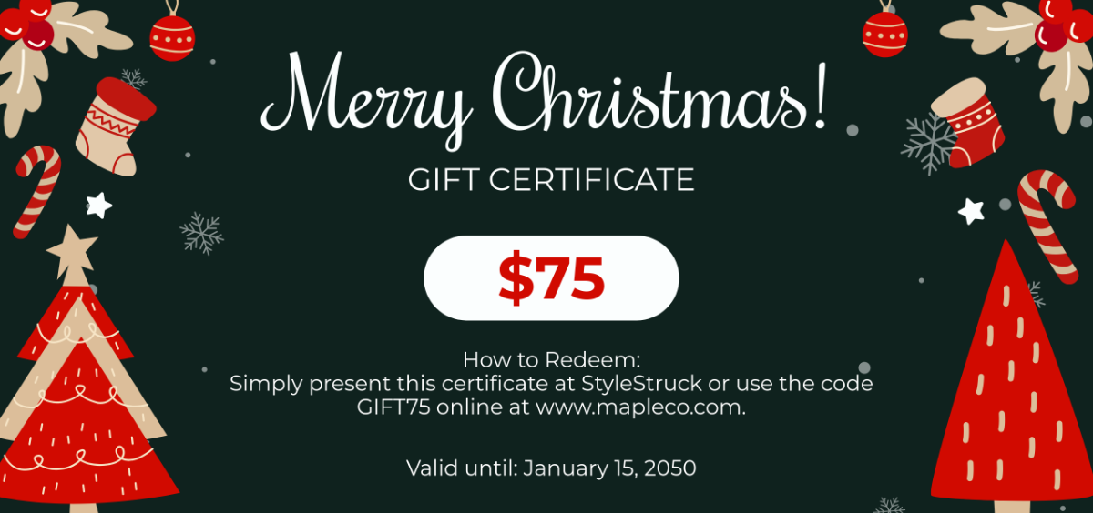 Free Colorful DIY Christmas Gift Certificate Template - Edit Online & Download