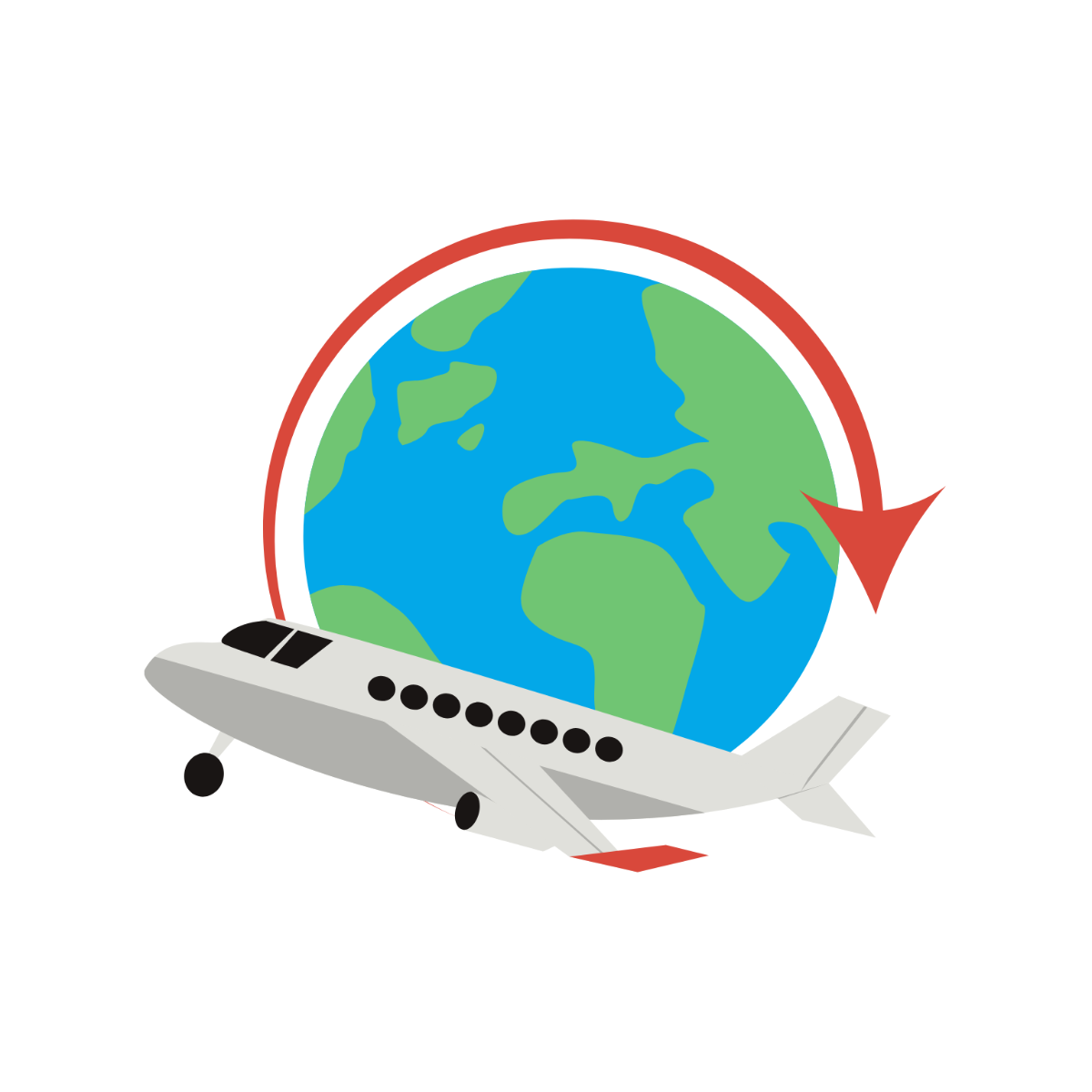 Airplane Travel Clipart - Edit Online | Template.net