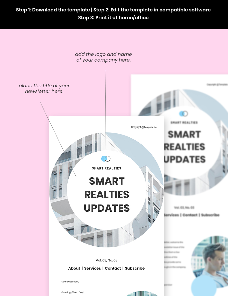 Creative Real Estate Newsletter Template
