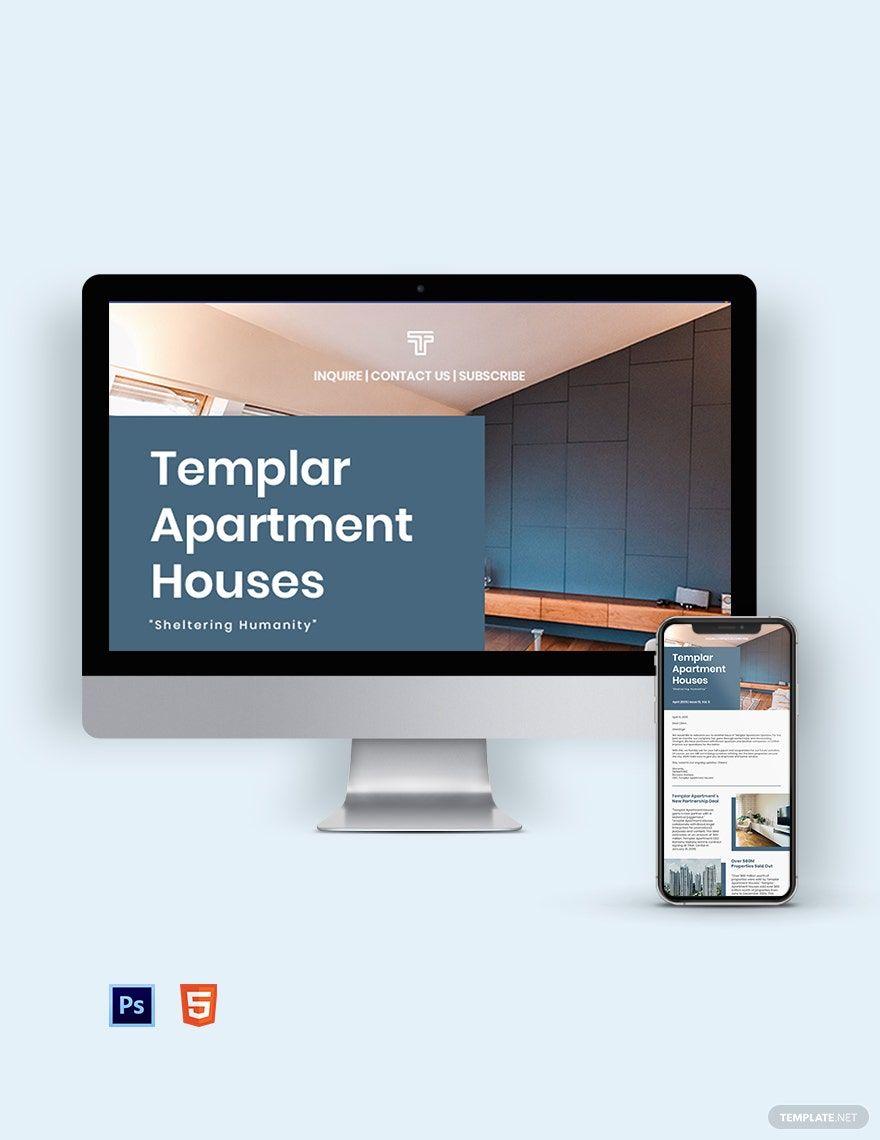 Apartment Newsletter Template