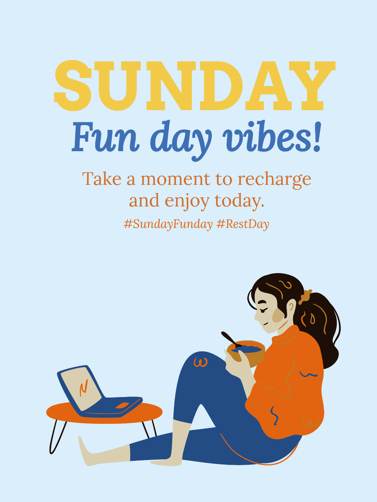 Free Sunday Funday Social Media Post Template - Edit Online & Download