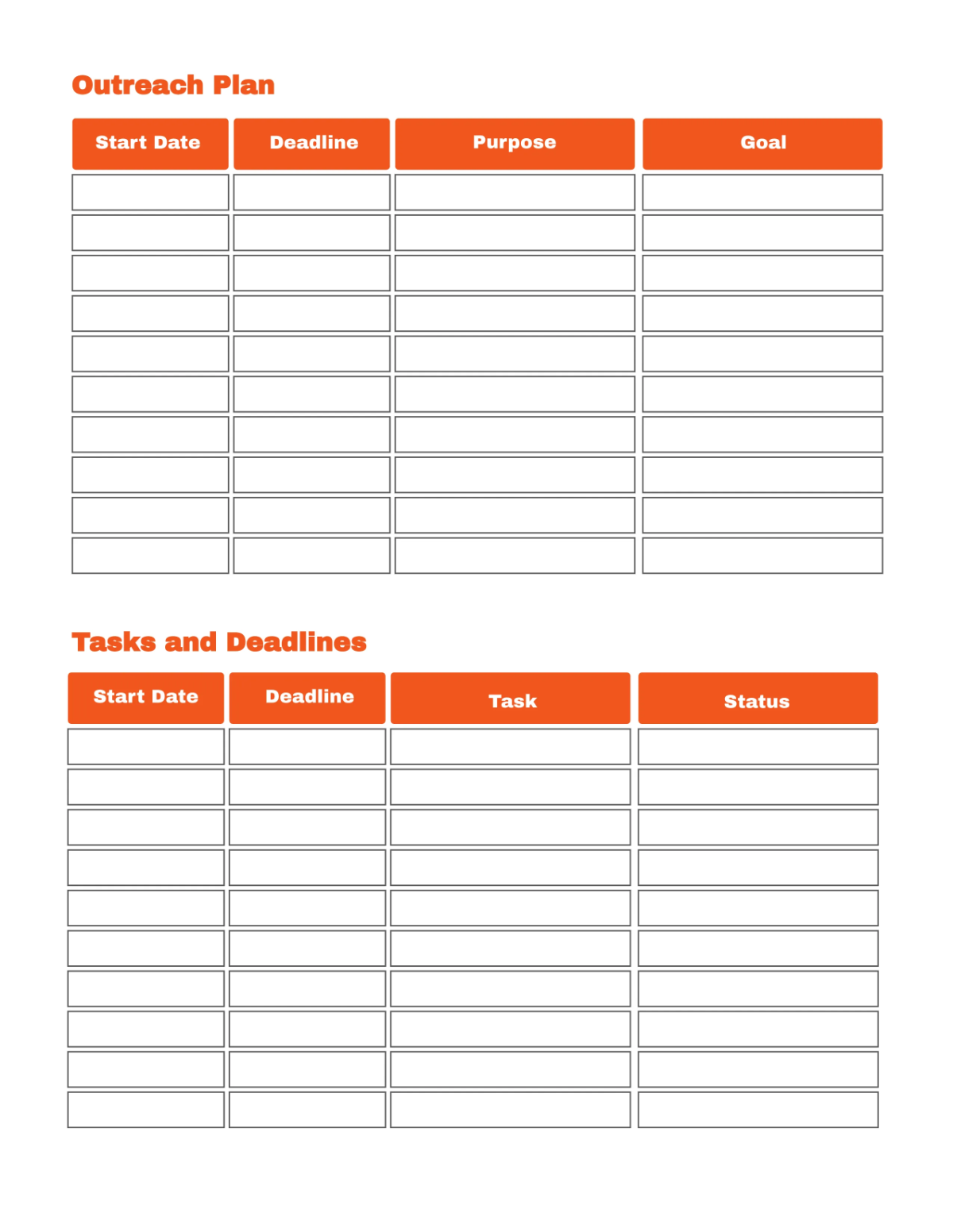 Free Affiliate Marketing Planner Template to Edit Online