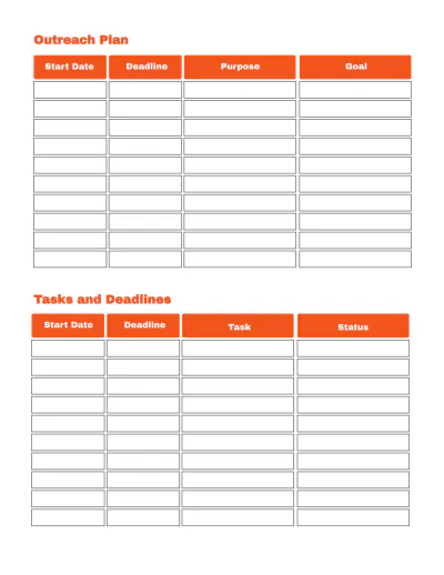 Free Affiliate Marketing Planner Template to Edit Online