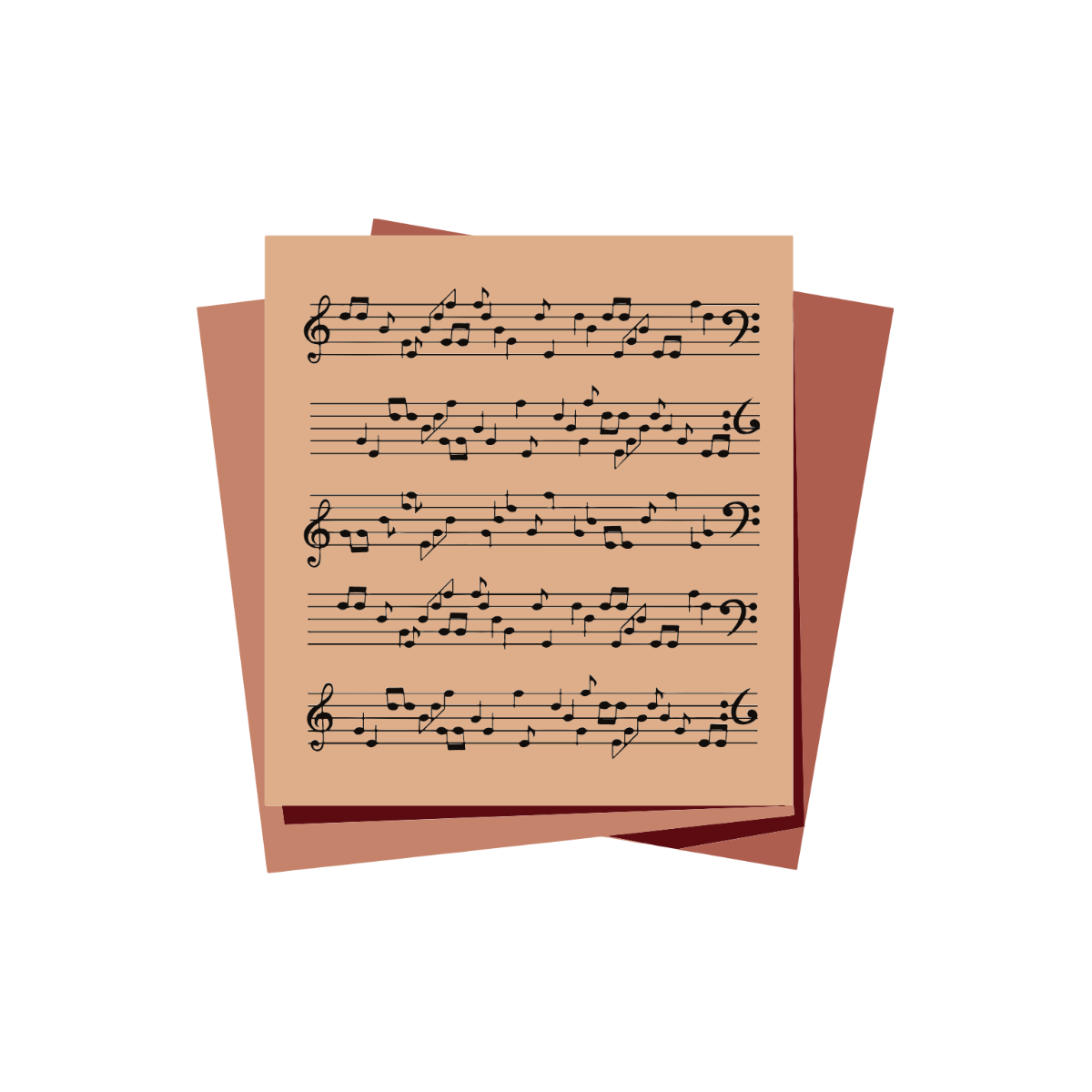 Free Sheet Music Clipart Template - Edit Online & Download