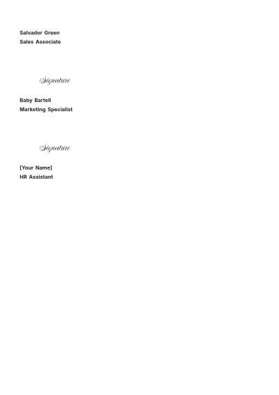 Free Employee Representative Letter Template to Edit Online