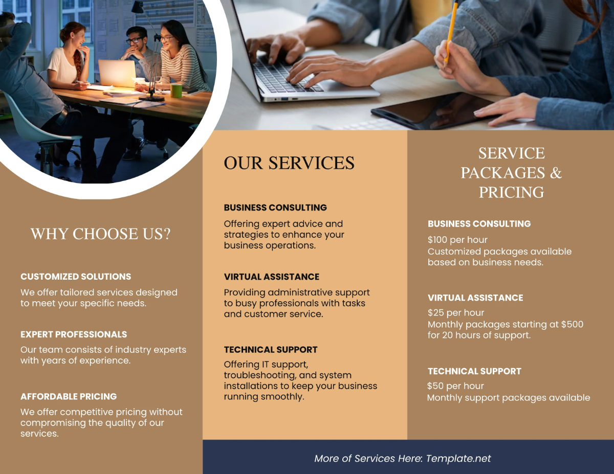 Free Agency Brochure Template to Edit Online