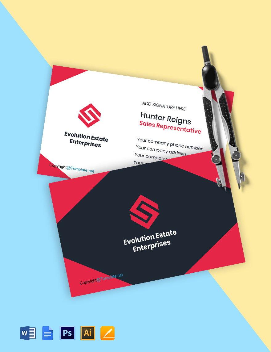Professional Real Estate Business Card Template