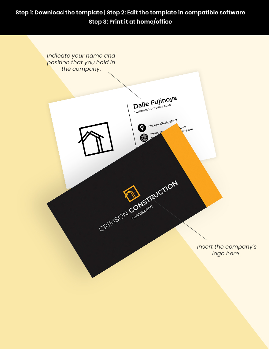 Real Estate Services Business Card Template