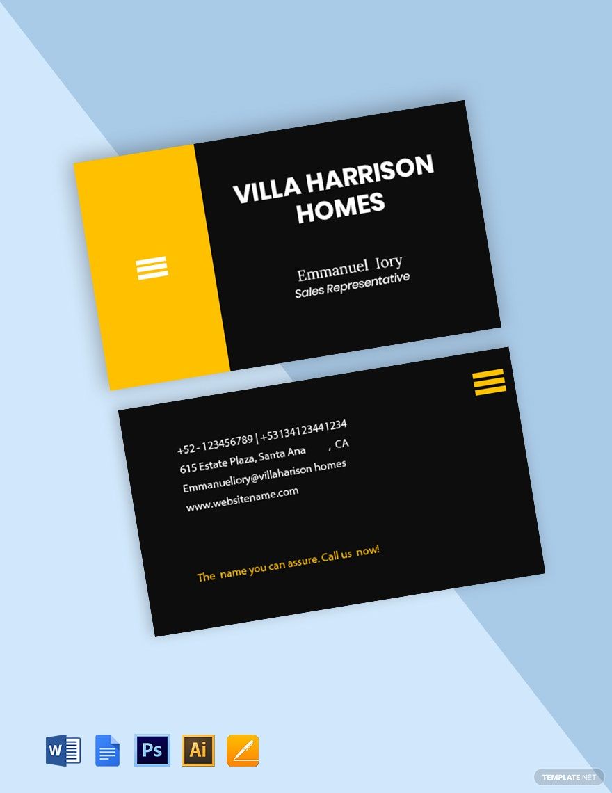 Residential Realtor Business Card Template