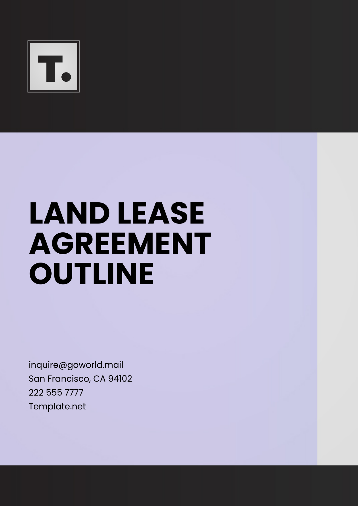 Land Lease Agreement Outline Template - Edit Online & Download