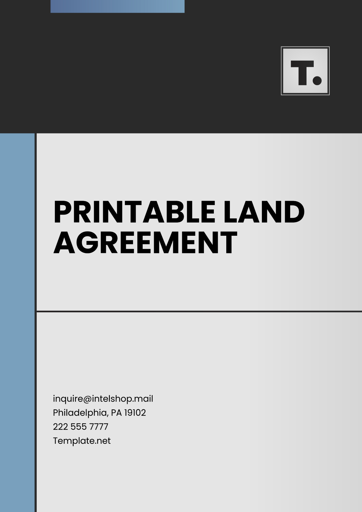 Printable Land Agreement Template - Edit Online & Download