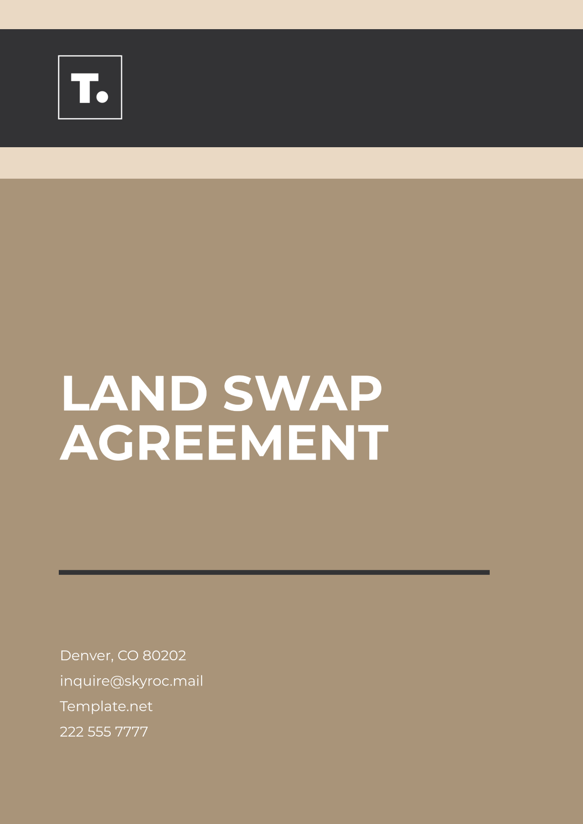 Land Swap Agreement Template - Edit Online & Download