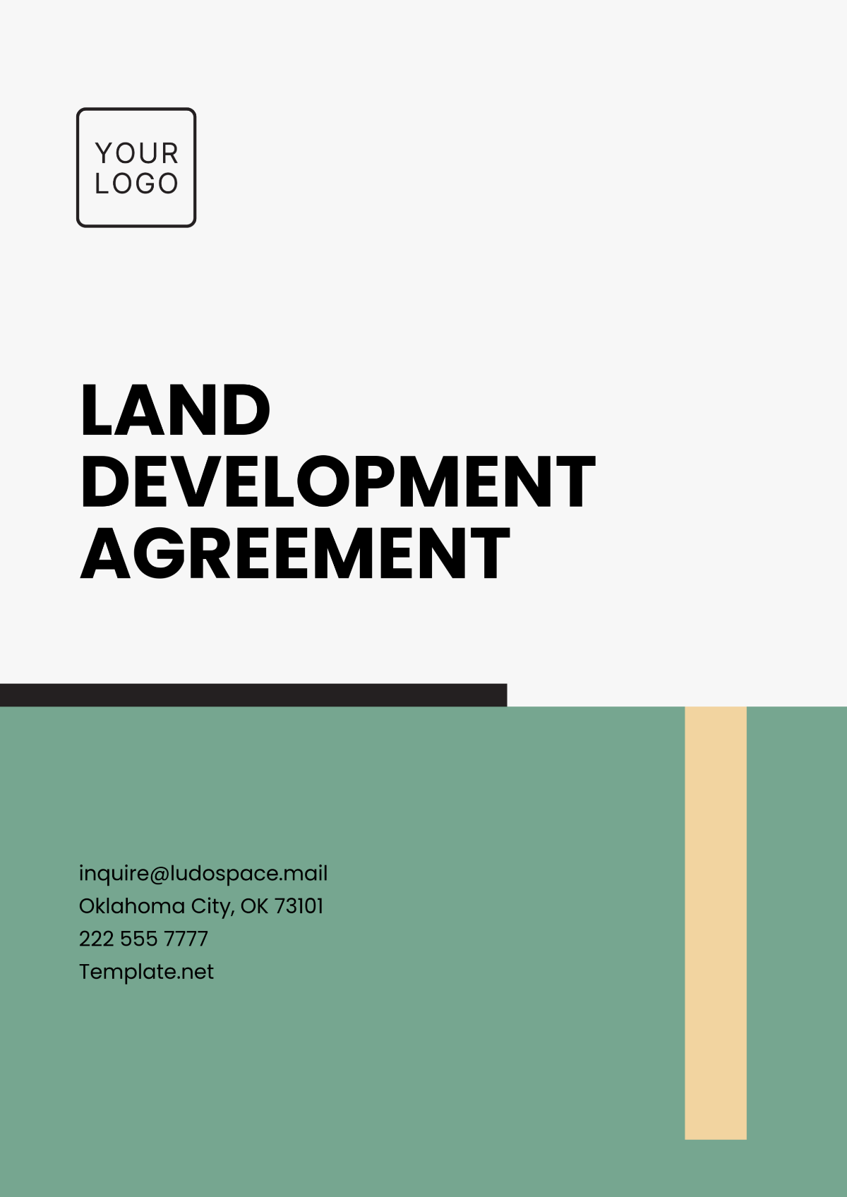 Land Development Agreement Template - Edit Online & Download