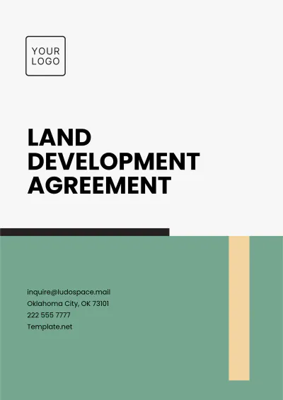Free Land Development Agreement Template to Edit Online