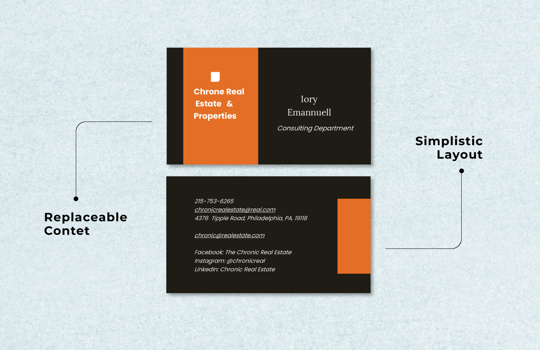 Home Real Estate Business Card Template