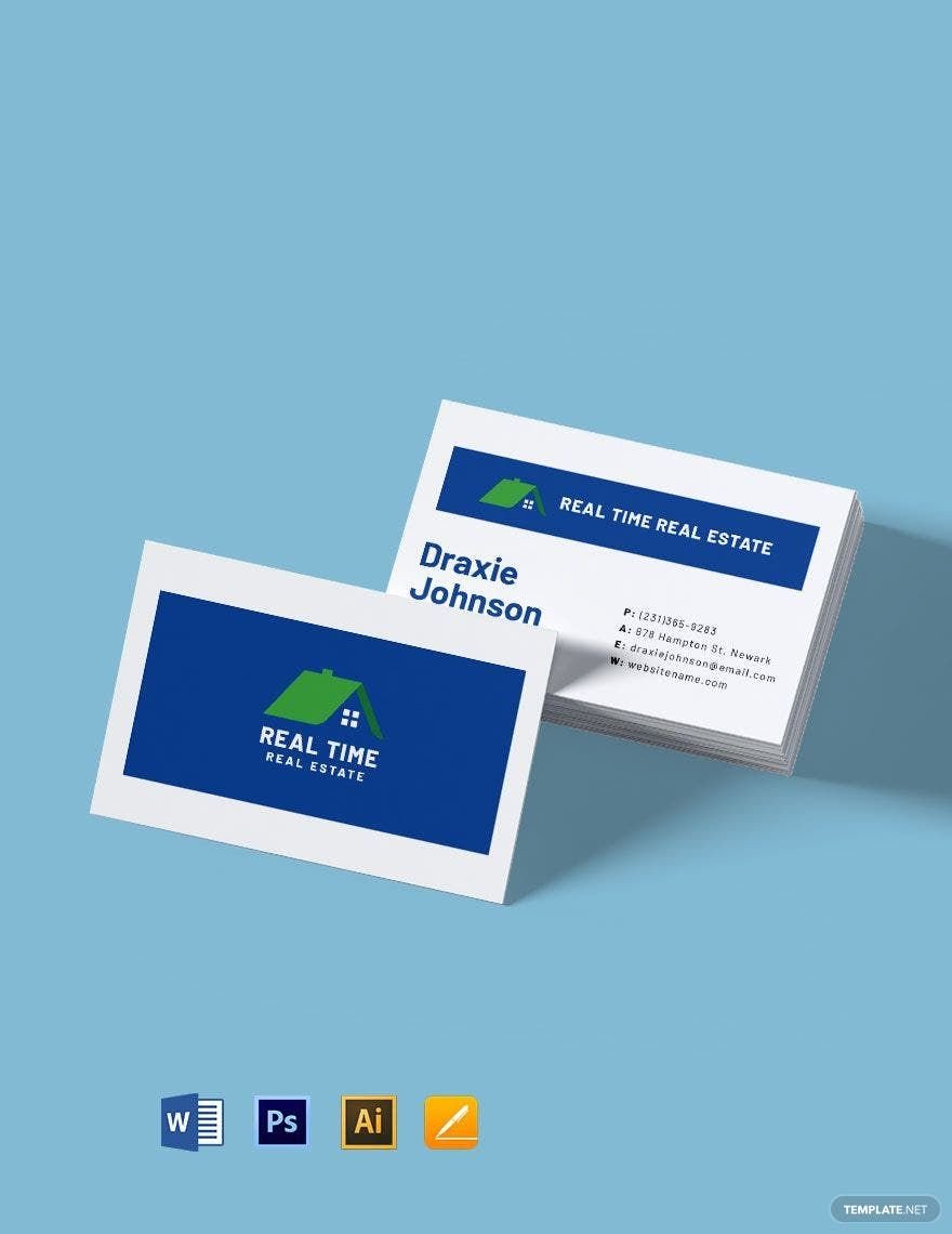 Free Commercial Developer Business Card Template