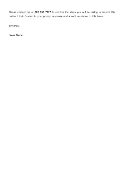 Free Health Risk Landlord Complaint Letter Format Template to Edit Online