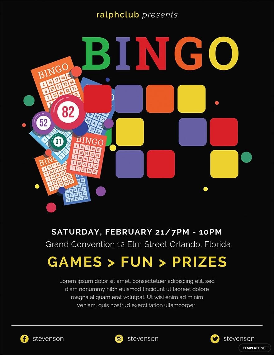 Free Bingo Flyer Template