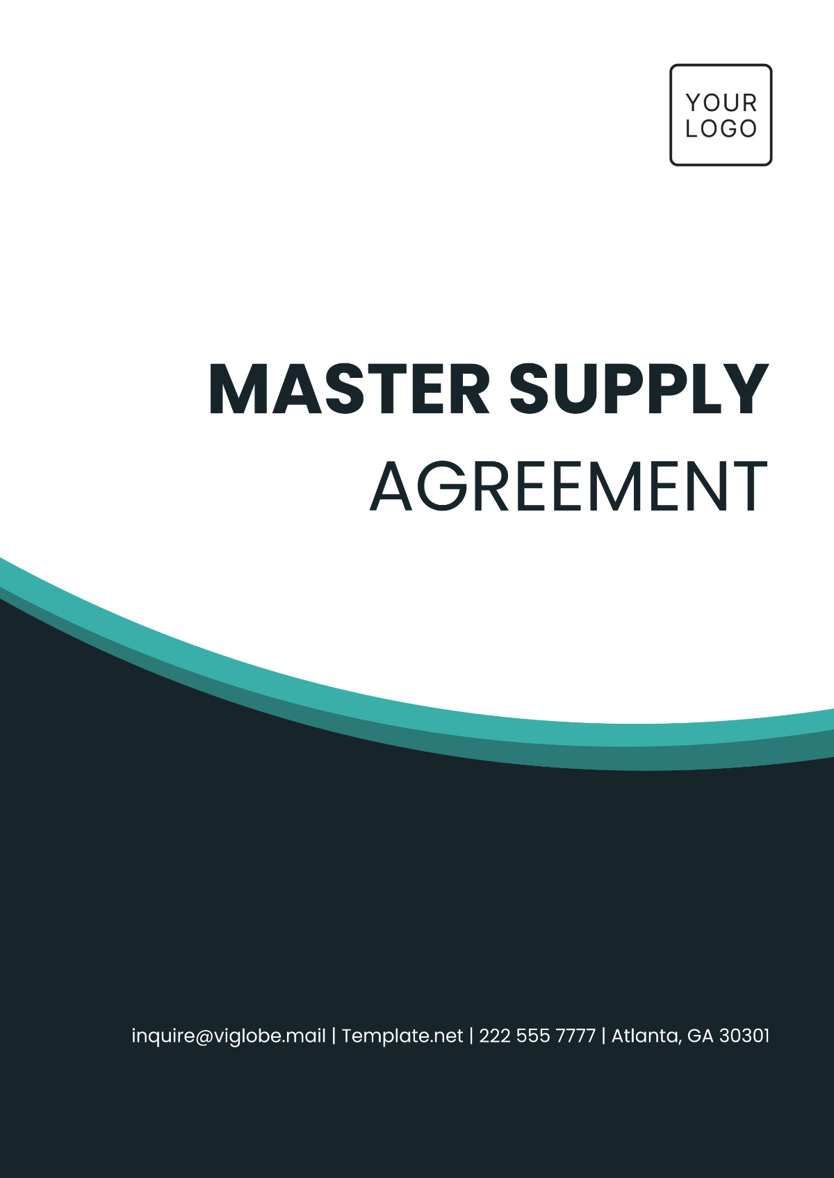 Master Supply Agreement Template - Edit Online & Download