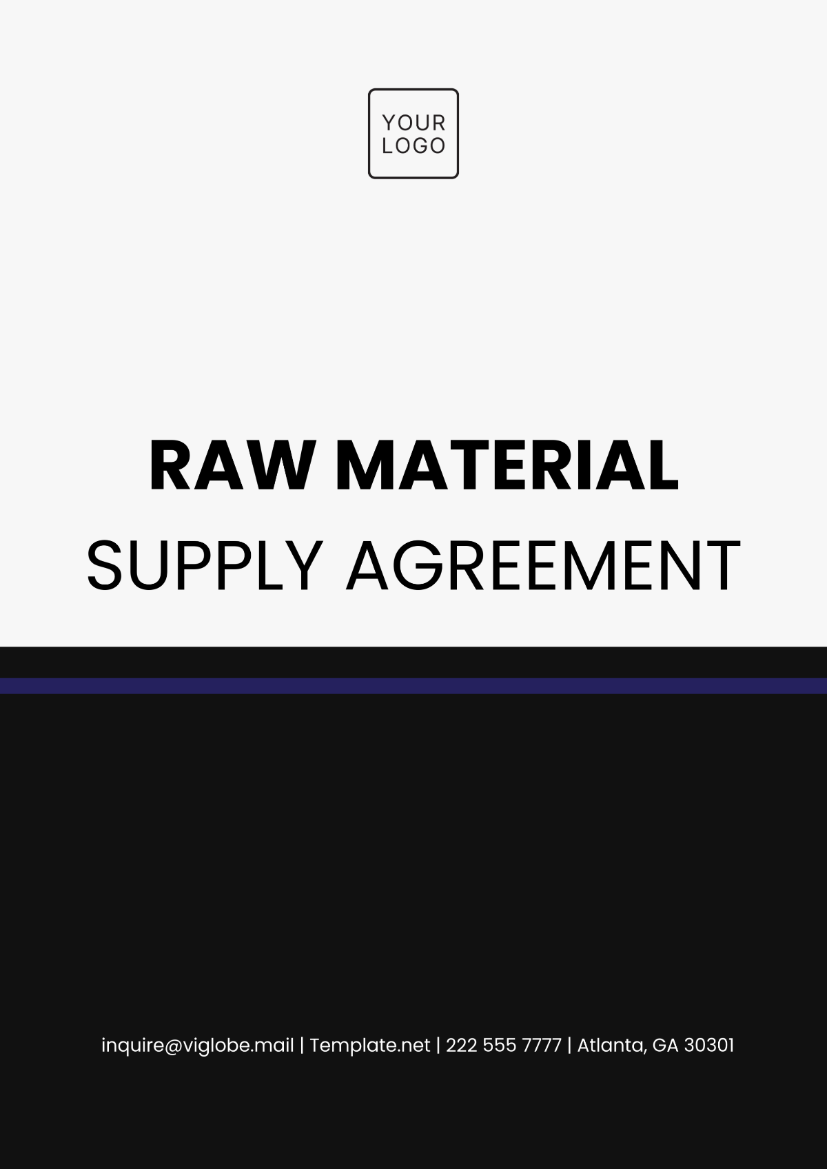 Raw Material Supply Agreement Template - Edit Online & Download