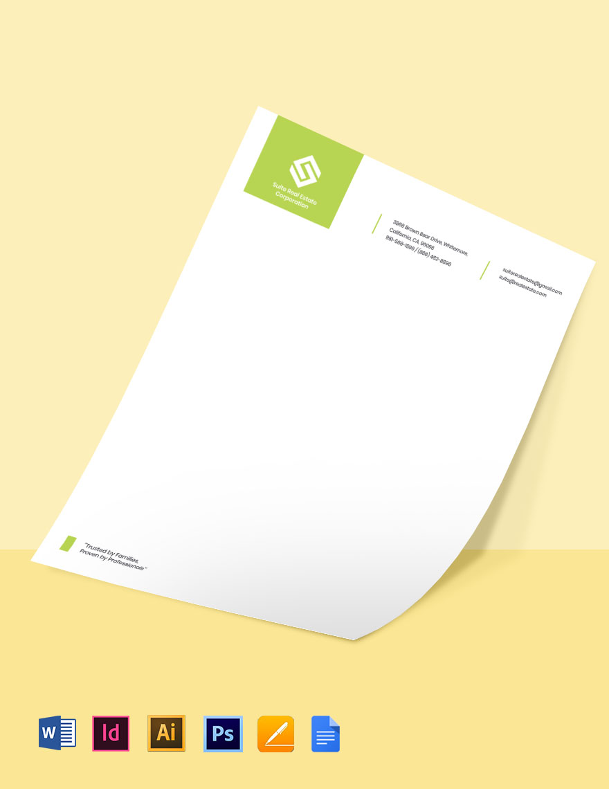 Real Estate Letterheads Templates - Design, Free, Download | Template.net