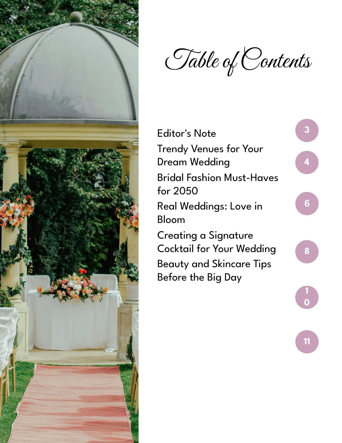 Free Wedding Magazine Template to Edit Online