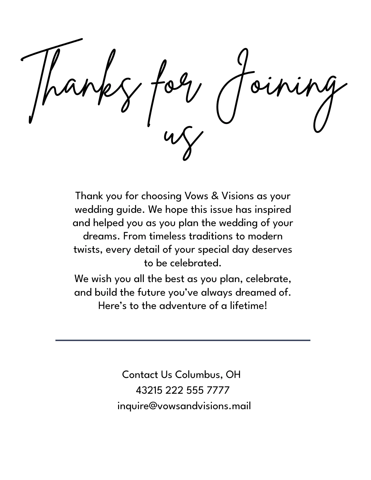 Free Wedding Magazine Template to Edit Online