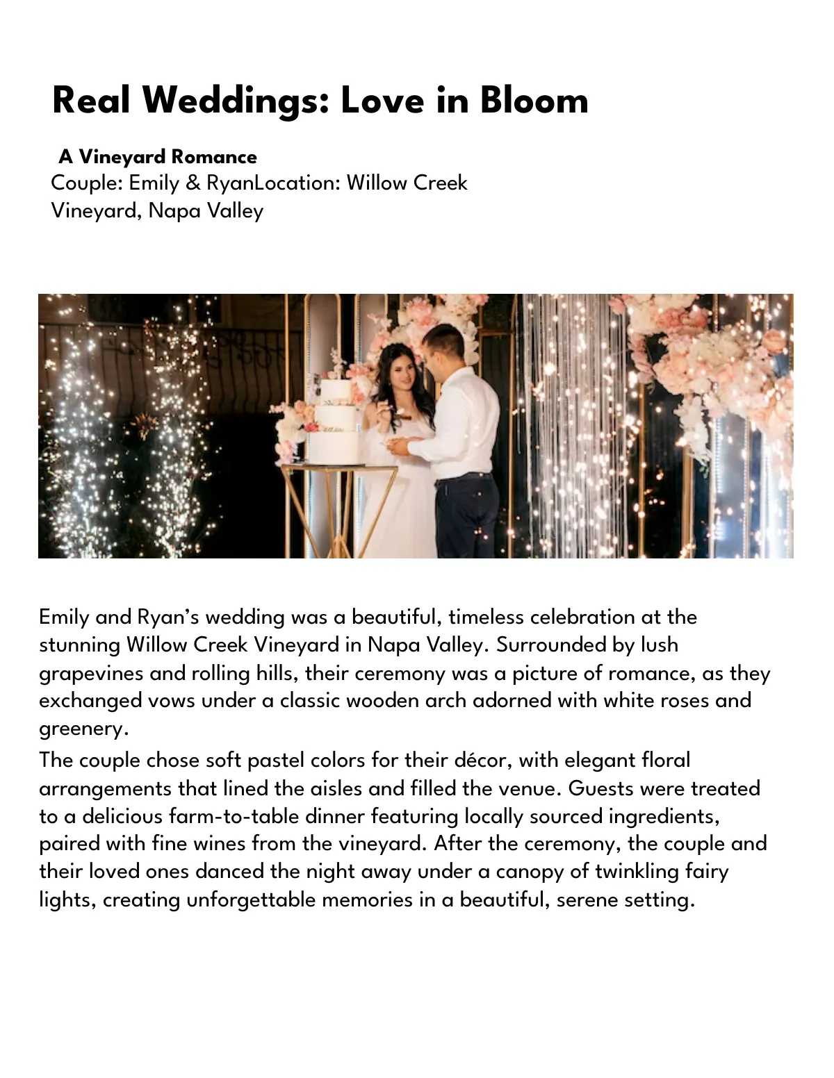 Free Wedding Magazine Template to Edit Online