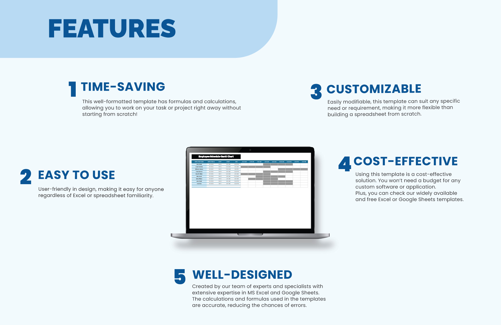 Employee Schedule Gantt Chart 