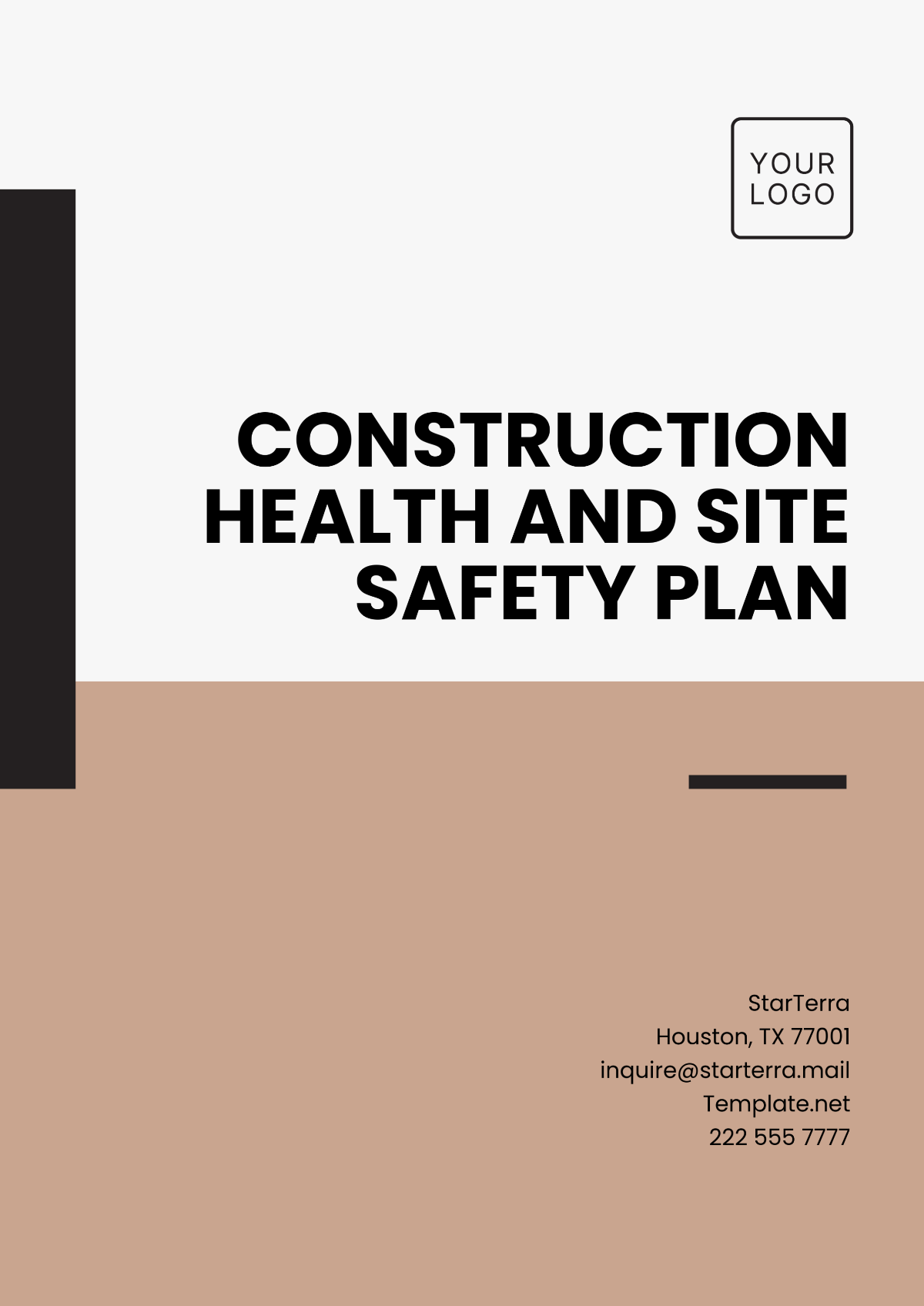 Construction Health and Site Safety Plan Template - Edit Online & Download