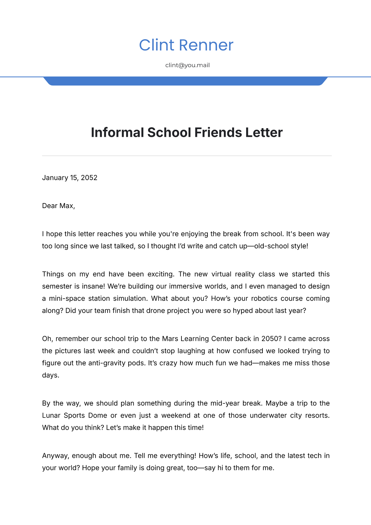 Informal Letter