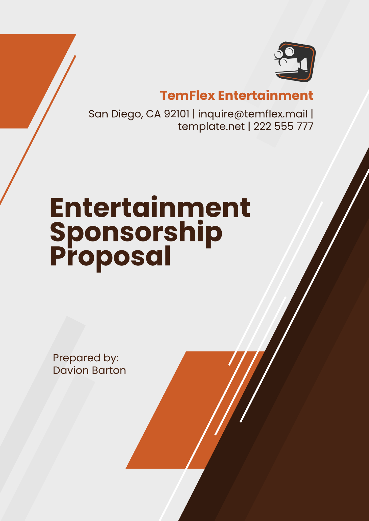 Entertainment Sponsorship Proposal Template - Edit Online & Download