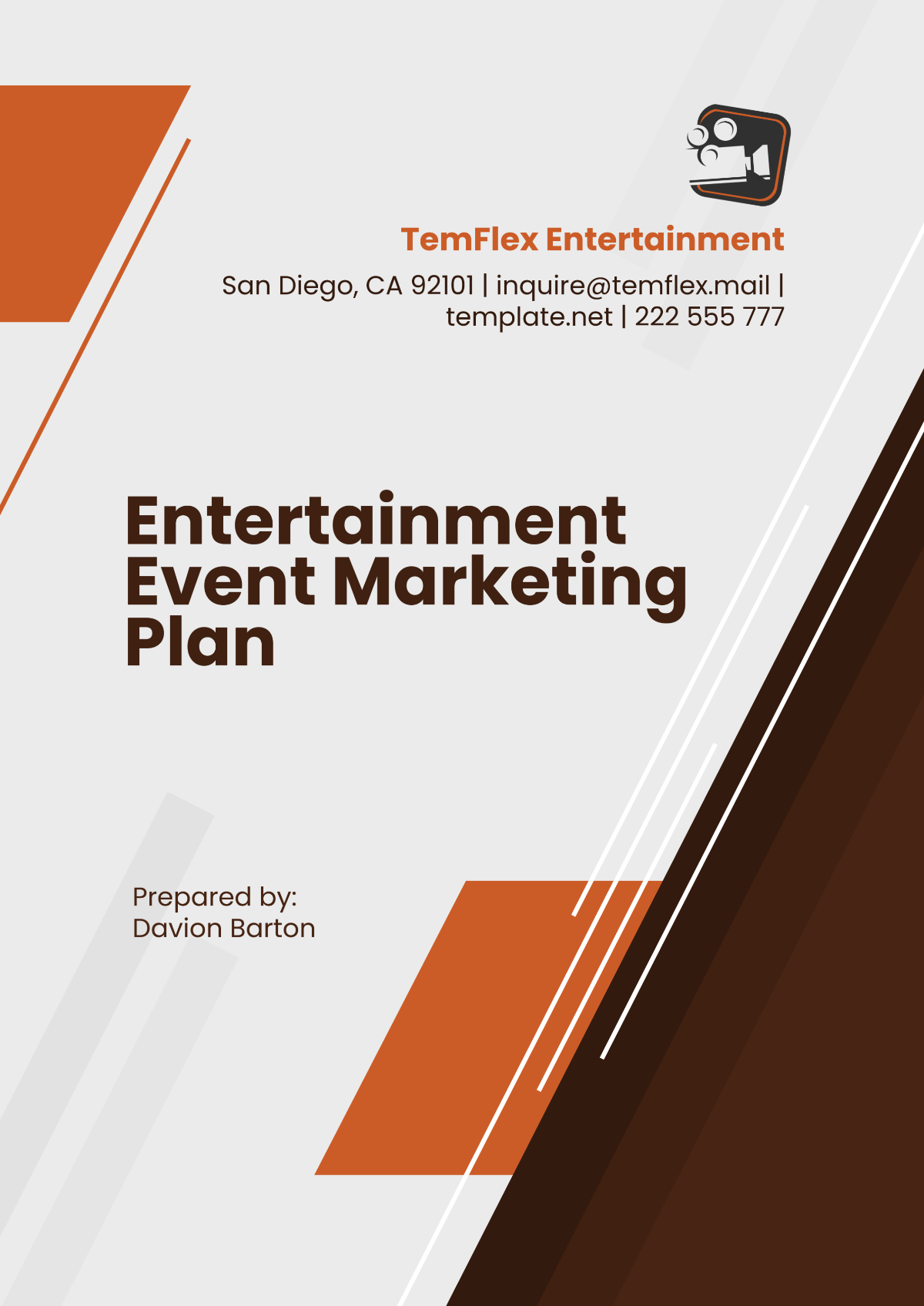 Entertainment Event Marketing Plan Template - Edit Online & Download