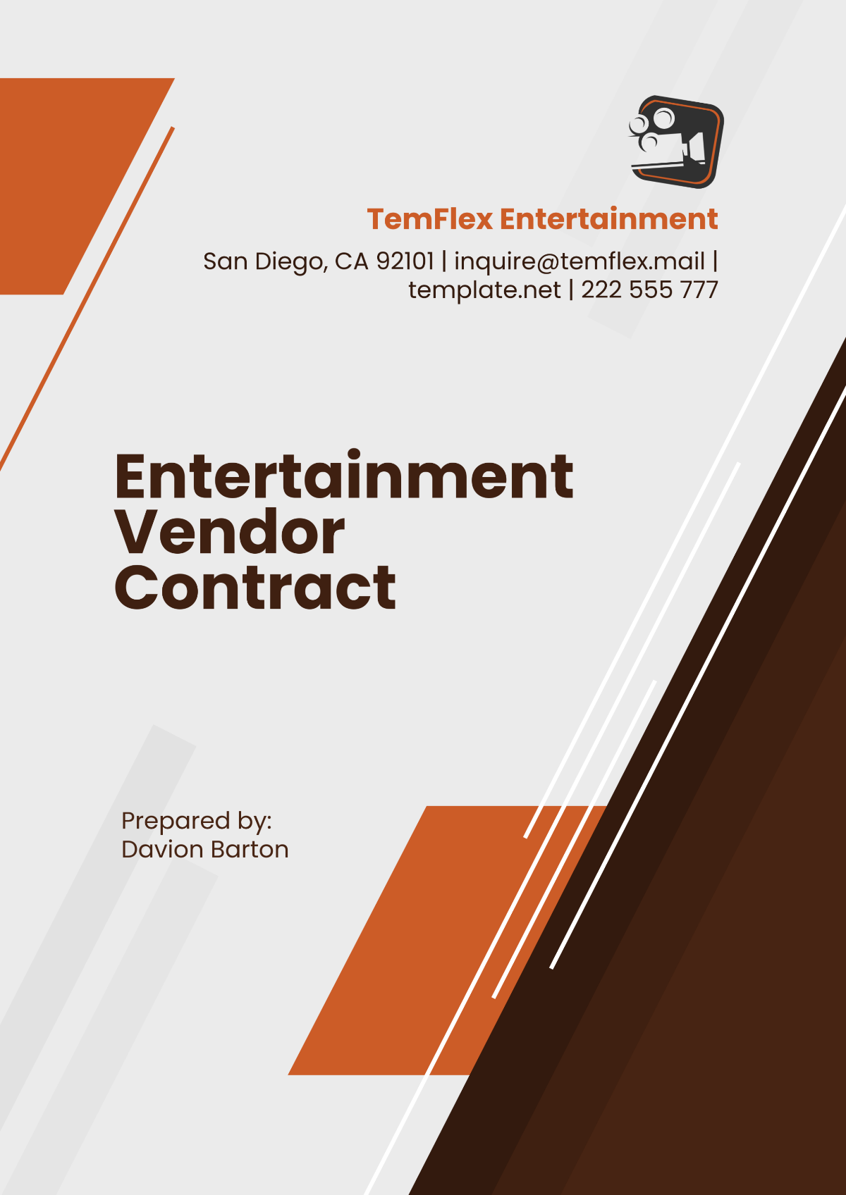 Entertainment Vendor Contract Template