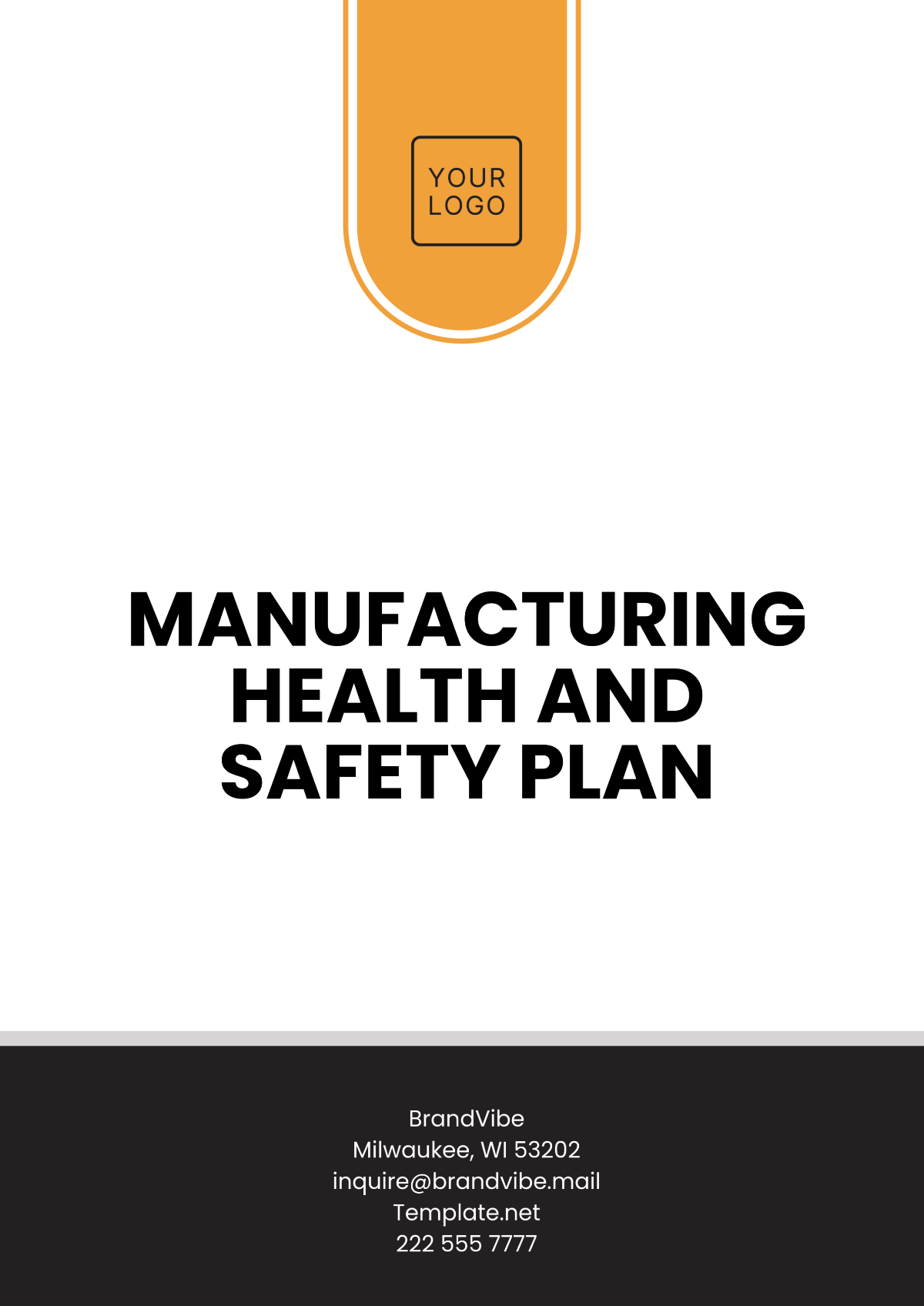 Manufacturing Health and Safety Plan Template - Edit Online & Download