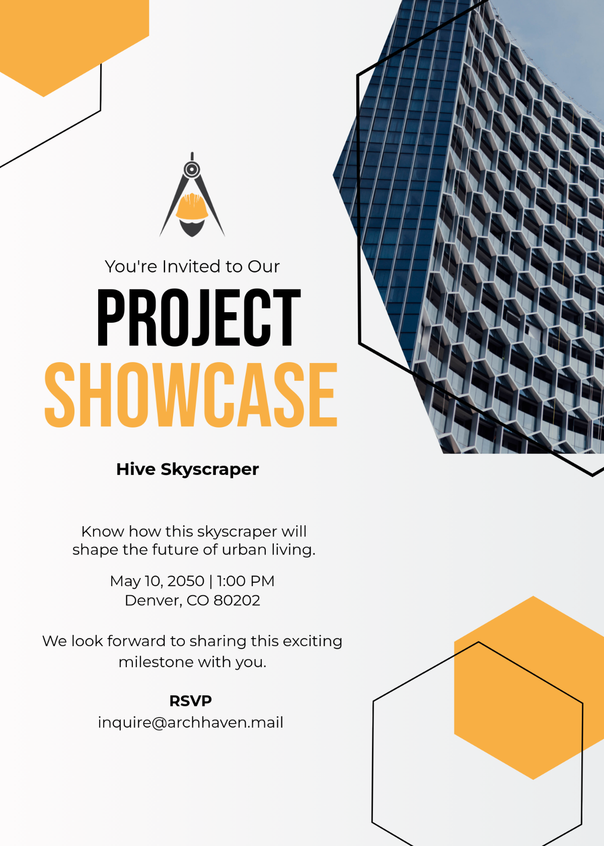 Free Architect Event Invitation Template - Edit Online & Download