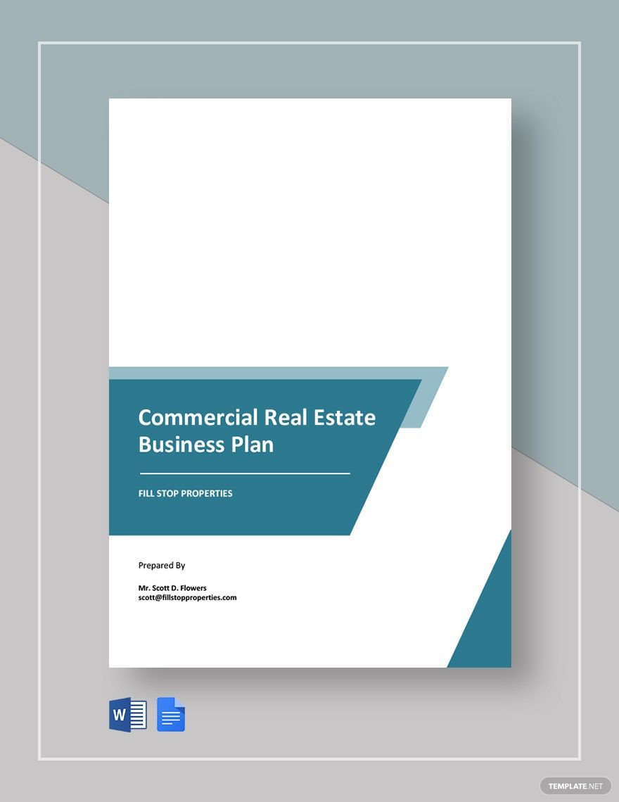 Free Commercial Real Estate Business Plan 