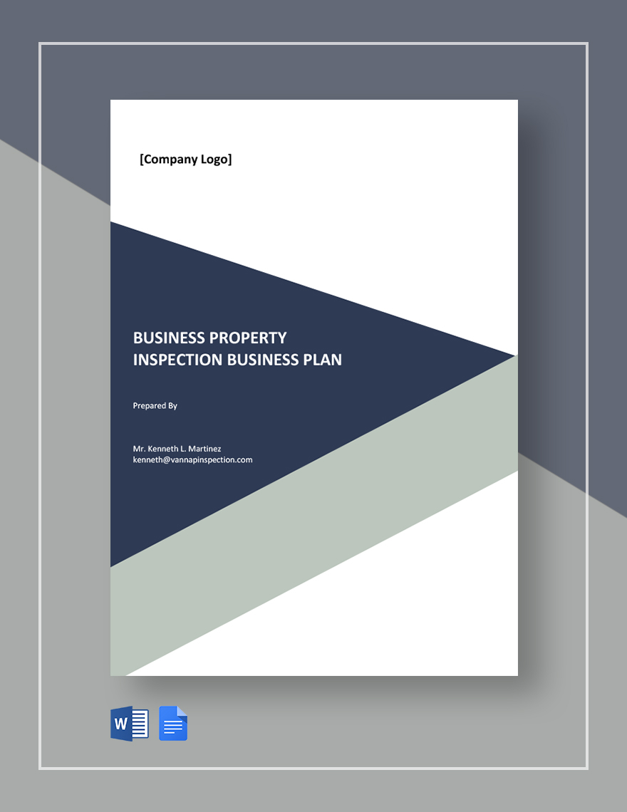 Business Property Inspection Business Plan Template