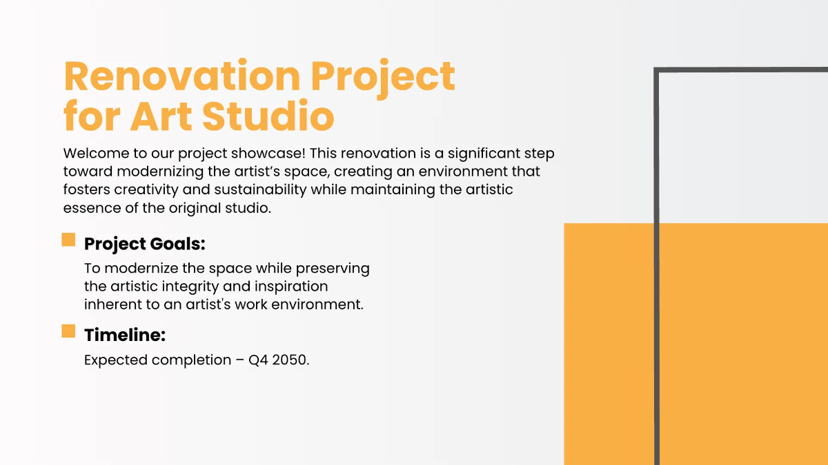 Free Architect Project Presentation Template to Edit Online