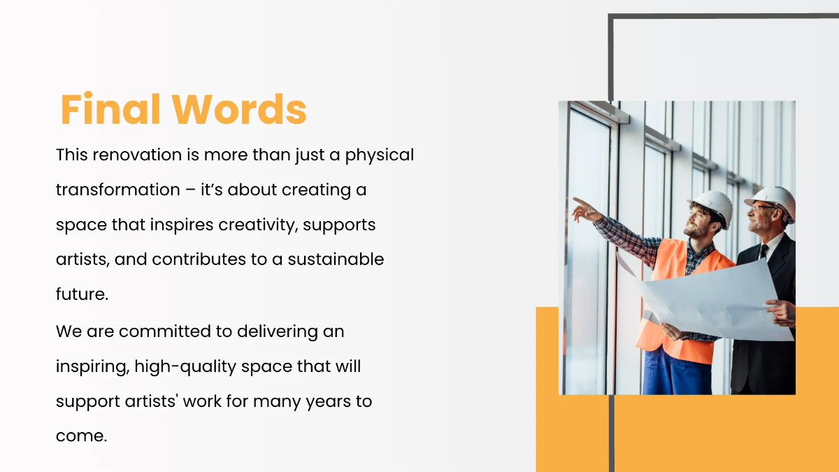 Free Architect Project Presentation Template to Edit Online