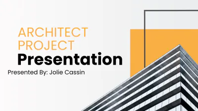 Free Architect Project Presentation Template to Edit Online