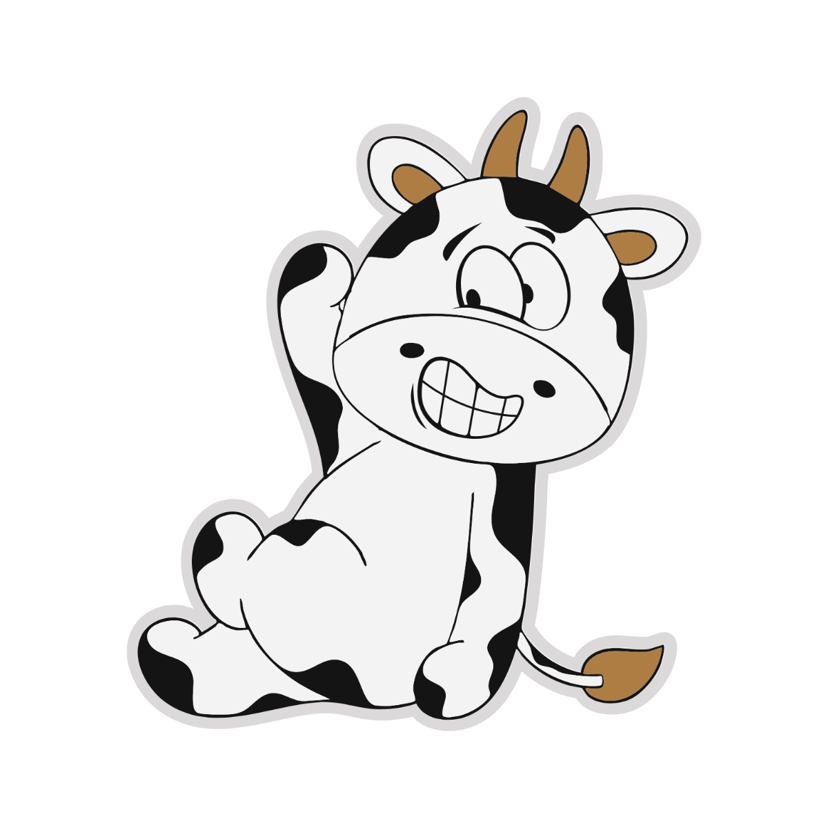 Free Funny Cow Clipart Template - Edit Online & Download