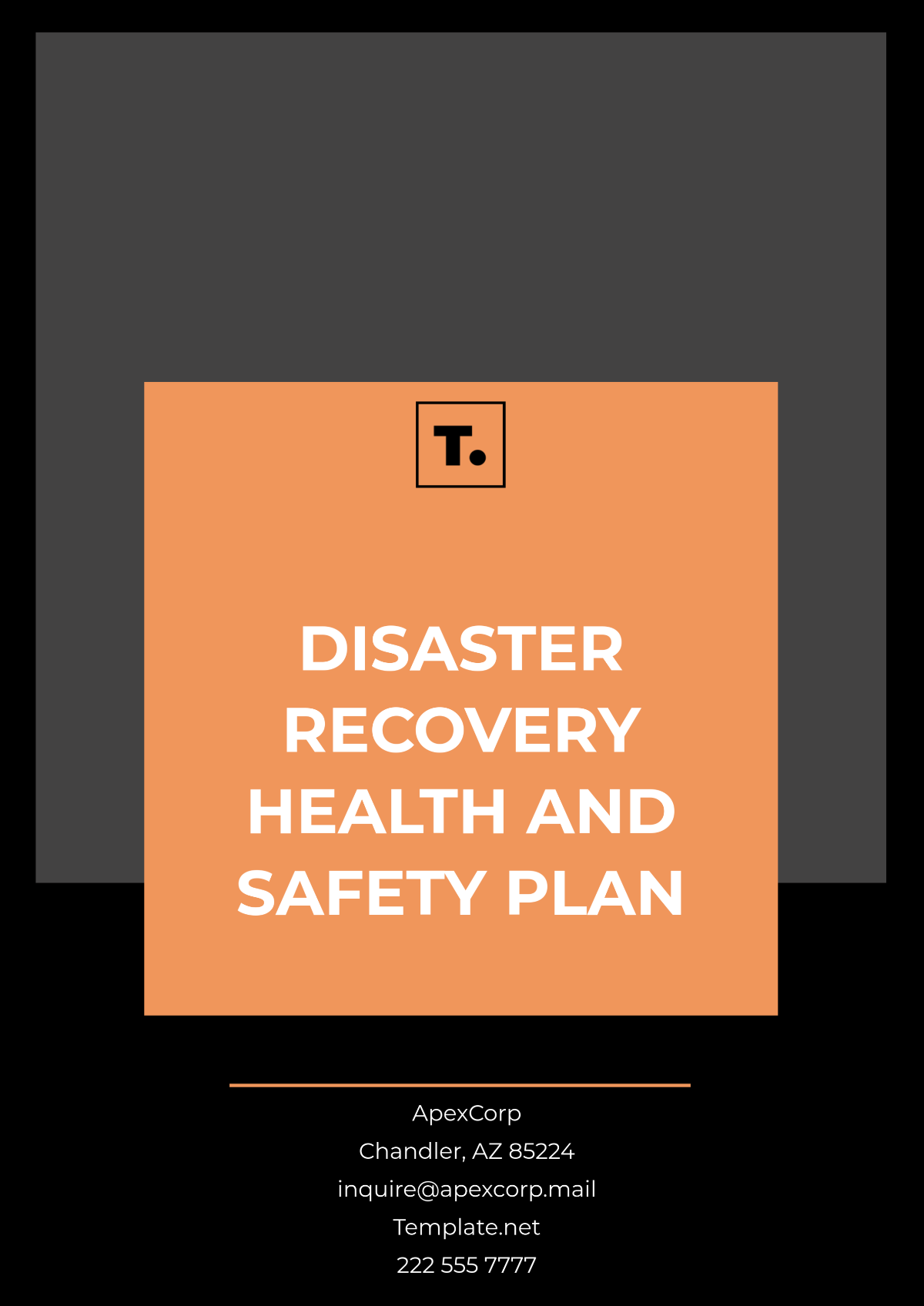 Disaster Recovery Health and  Safety Plan Template - Edit Online & Download