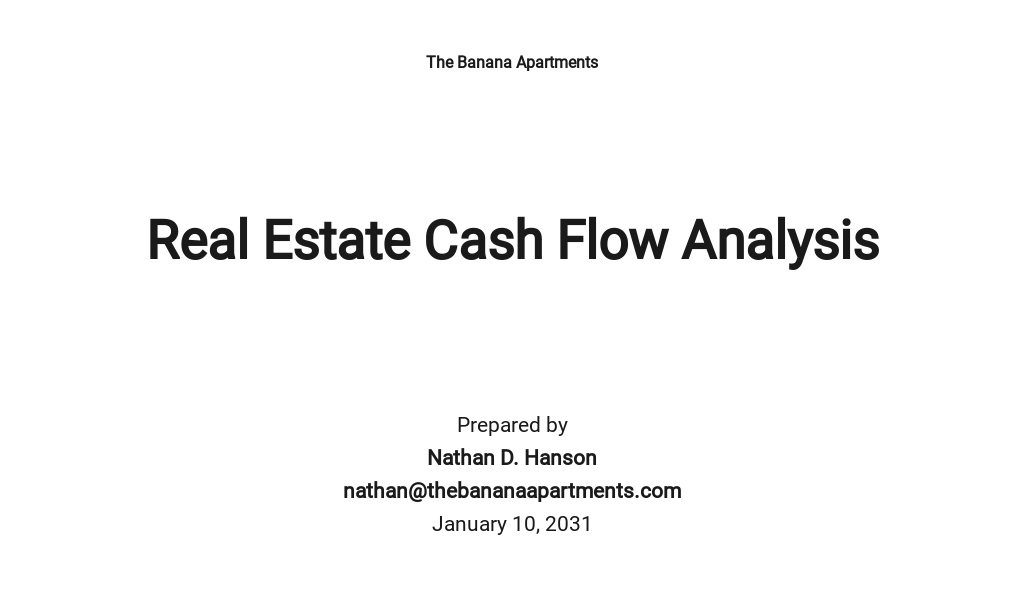 real estate analysis