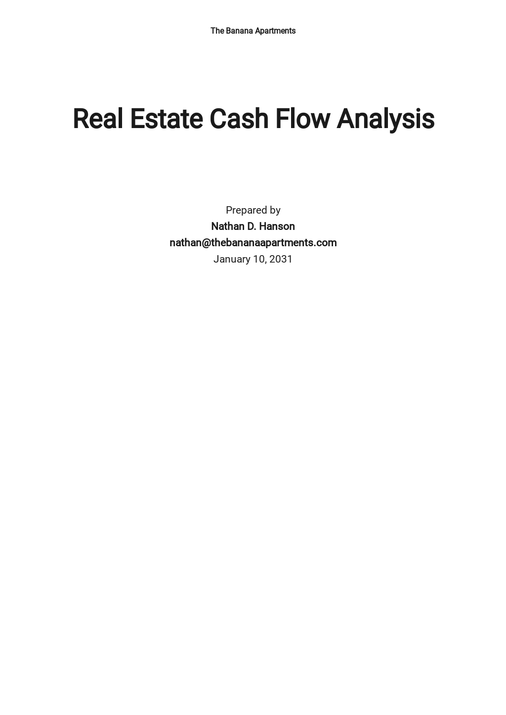 FREE Cash Flow Analysis Templates in PDF